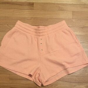 Old Navy Women's Pink/Orange Textured Shorts